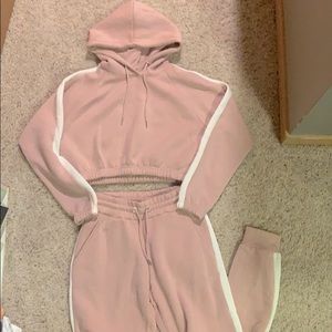 Pink sweat set
